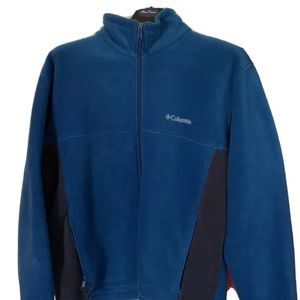 Blue Columbia Full Zip Fleece